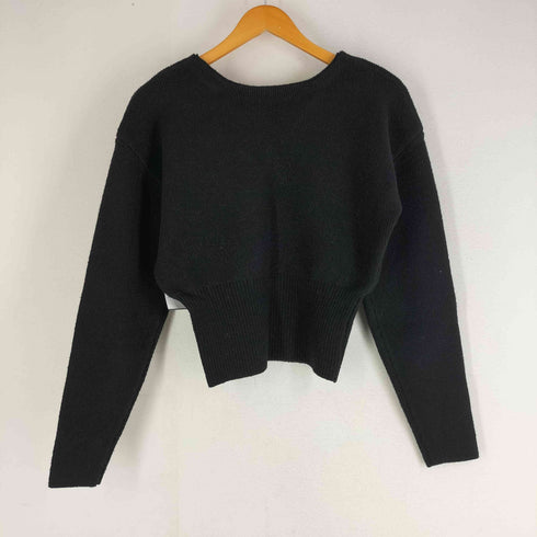 lieulien×nap カシュクール ラメニット トップス ブラック レディース FREE