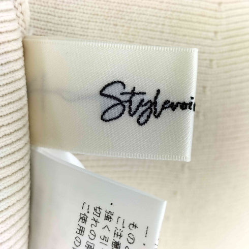 Stylevoice for xxx ノースリーブペプラムニットトップス レディース FREE