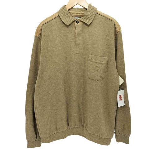 コード切替 パイル地 プルオーバーシャツ メンズ import:XL