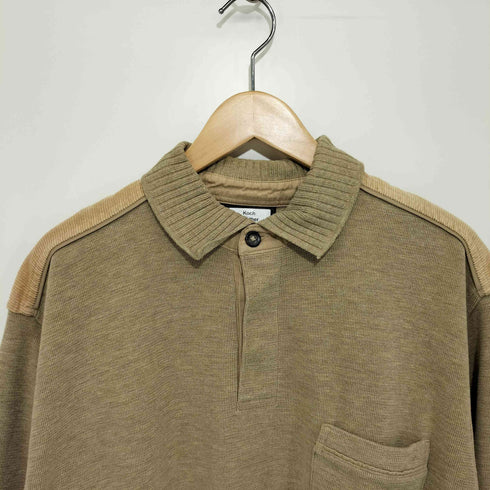 コード切替 パイル地 プルオーバーシャツ メンズ import:XL