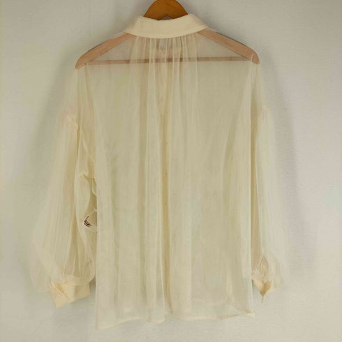 ルエレ Louere チュールボリュームスリーブシアーシャツ レディース JPN:M