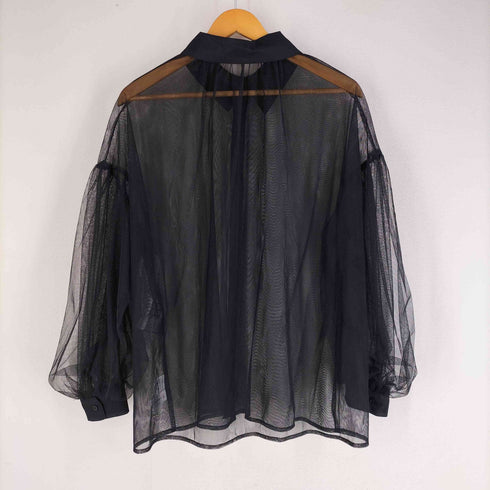 ルエレ Louere チュールボリュームスリーブシアーシャツ レディース JPN:M
