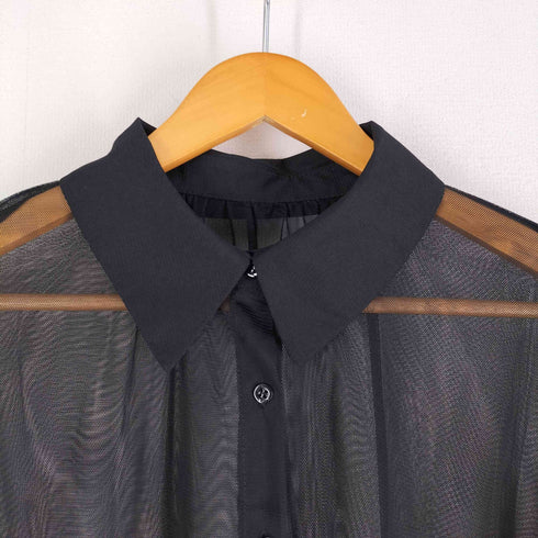 ルエレ Louere チュールボリュームスリーブシアーシャツ レディース JPN:M