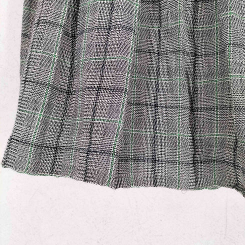 レリアン Leilian MADE IN FRANCE チェック柄 プリーツスカート レディース 13+