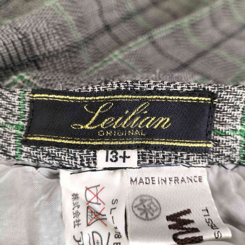 レリアン Leilian MADE IN FRANCE チェック柄 プリーツスカート レディース 13+