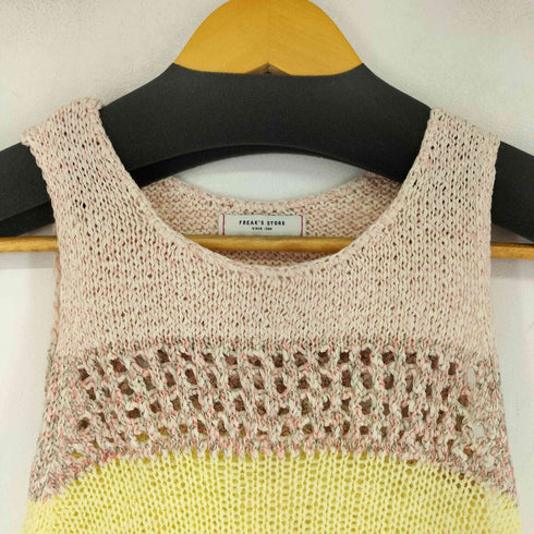 フリークスストア FREAKS STORE 24SS マルチカラー メッシュビスチェ/ノースリーブニット レディース FREE