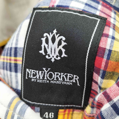 ニューヨーカー NEWYORKER 2ボタン マドラスチェックテーラードジャケット メンズ JPN:46
