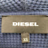 ディーゼル DIESEL サーマルフルジップアップパーカー メンズ xs