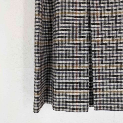 KERRY HOPE MADE IN ENGLAND チェック柄 ウールスカート レディース 90