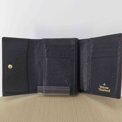 ヴィヴィアンウエストウッド Vivienne Westwood オーブ レザー三つ折り財布 がま口 デカオーブ メンズ