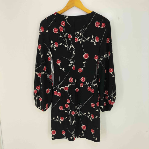 ローレンラルフローレン LAUREN RALPH LAUREN 花柄 カシュクール ドレープ ひざ丈ワンピース レディース 0 150/80A