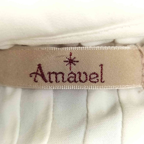 Amavel クロス刺繍チェックジャンスカ&クロス刺繍ブラウス セット レディース FREE