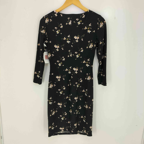 ローレンラルフローレン LAUREN RALPH LAUREN 花柄 ドレープ ひざ丈ワンピース レディース 0 150/80A