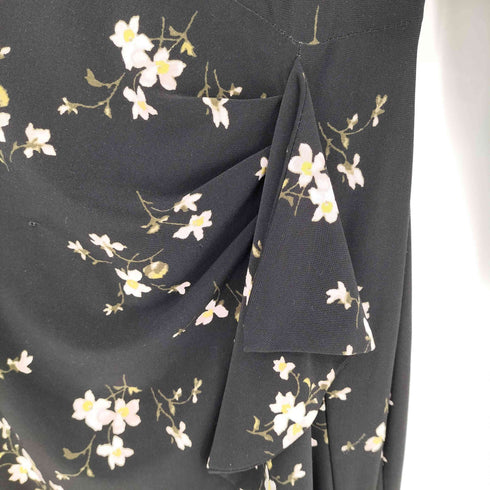 ローレンラルフローレン LAUREN RALPH LAUREN 花柄 ドレープ ひざ丈ワンピース レディース 0 150/80A