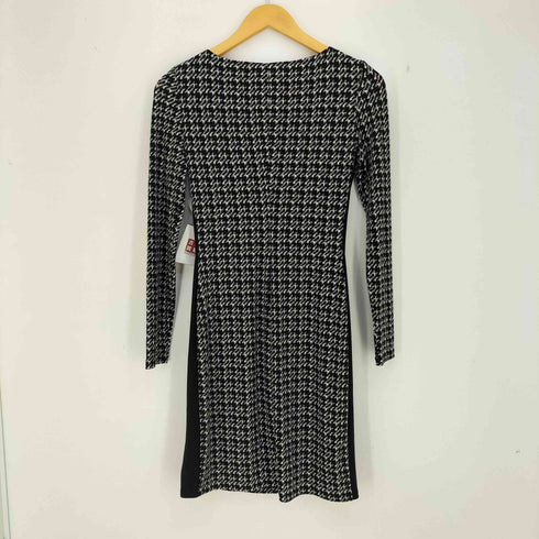 ローレンラルフローレン LAUREN RALPH LAUREN 総柄 ドレープ ひざ丈ワンピース レディース 0 150/80A