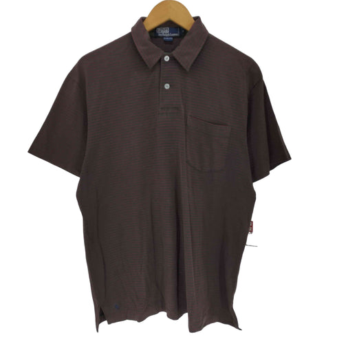 ポロバイラルフローレン Polo by RALPH LAUREN ボーダーコットン半袖シャツ 裾ポニー メンズ JPN:M