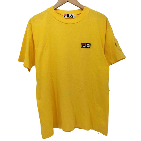 フィラ FILA 90-2000s シングルステッチ 袖ポケット クルーネックtシャツ メンズ M