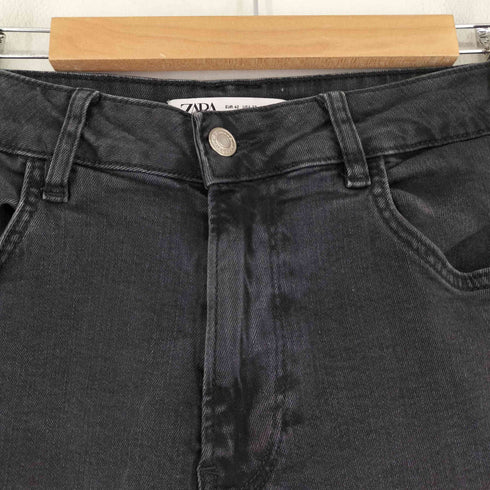ザラ ZARA ストレッチ ブラックデニムパンツ メンズ 32
