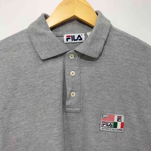 フィラ FILA 鹿の子半袖ポロシャツ メンズ L