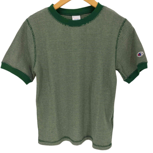 チャンピオン Champion 鹿の子ボーダーTシャツ レディース JPN:L