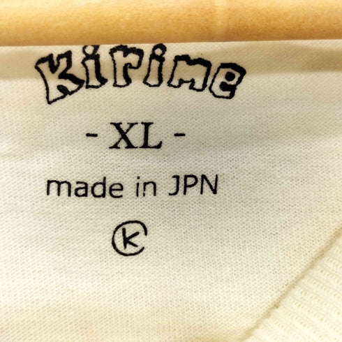 キリメ Kirime バックプリントTシャツ メンズ XL