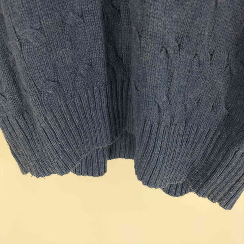 ポロバイラルフローレン Polo by RALPH LAUREN ポニー 刺繍 TUSSAH SILK シルク ケーブル ニット ベスト メンズ import:S