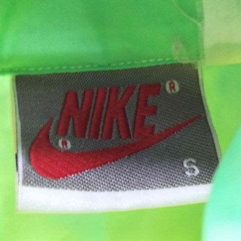ナイキ NIKE 90S 切替ナイロンジャケット 好配色 ネオンイエロー リフレクター メンズ import:S