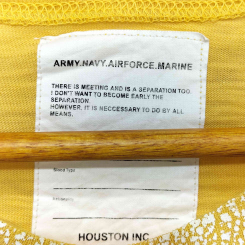 ヒューストン HOUSTON 七分丈Tシャツ メンズ M