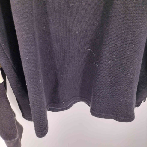 ハーレーダビッドソン HARLEY-DAVIDSON 00S 両面 ロゴプリント スリーブライン コットン L/S ポロシャツ インド綿 メンズ import:M