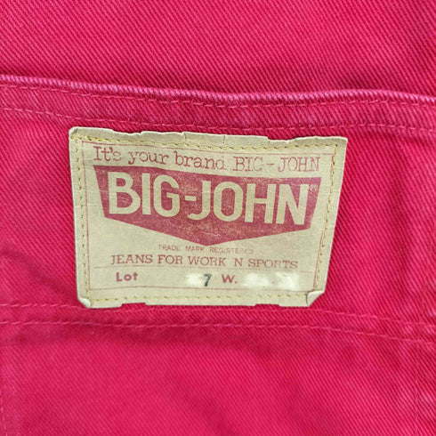 ビッグジョン BIG JOHN 70S カラーデニムオーバーオール レディース