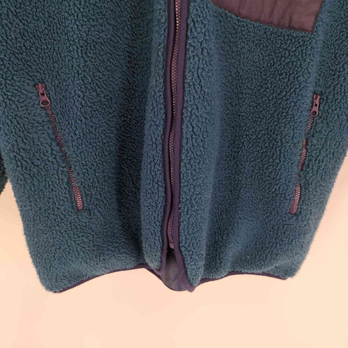 ニコアンド niko and... 19AW 配色 ワイド ボア ブルゾン フリース ジャケット メンズ import:M