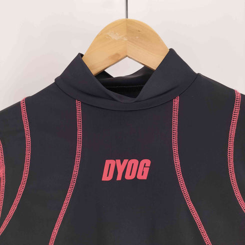 DIG YOUR OWN GRAVE ロゴ プリント セカンドスキン クロップド トップ 韓国 Y2K レディース