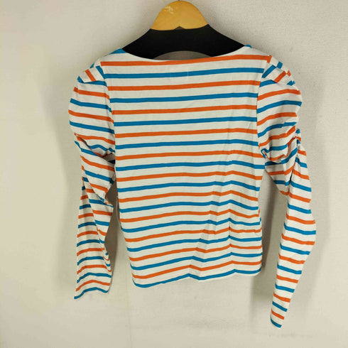 KATORIN ボーダー柄 L/S TEE ロングスリーブ ショルダーギャザー レディース FREE