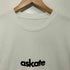 askate ヘヴィーウエイトTシャツ フロント刺繍半袖Tシャツ メンズ L