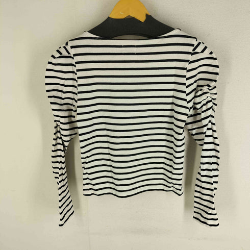 KATORIN ボーダー柄 L/S TEE ロングスリーブ ショルダーギャザー レディース FREE