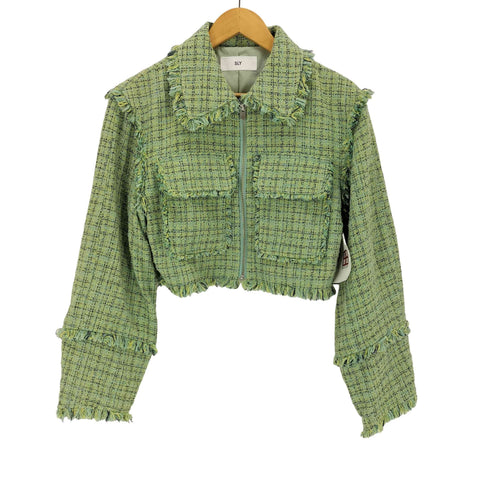 スライ SLY SPRING TWEED CROP ジャケット レディース FREE