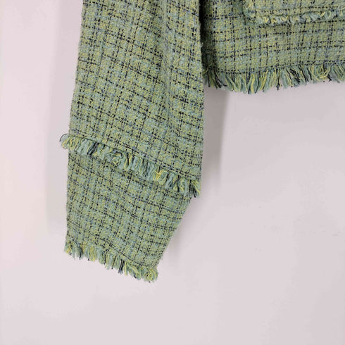 スライ SLY SPRING TWEED CROP ジャケット レディース FREE