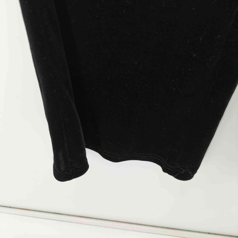 ROMWE ラインストーンフレアパンツ ベロア 十字架 クロス Y2K レディース JPN:XS