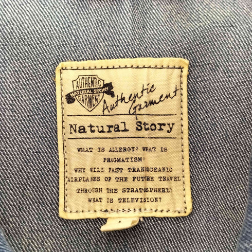 ナチュラルストーリー natural story コットン デニムジャケット メンズ JPN:L