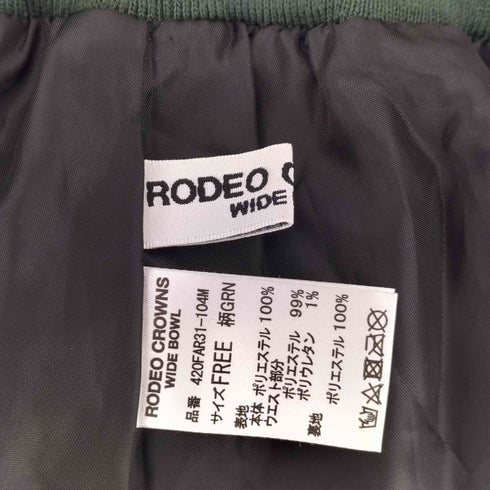 ロデオクラウンズワイドボウル RCWB/RODEO CROWNS WIDE BOWL リブロゴチェックプリーツスカート レディース FREE
