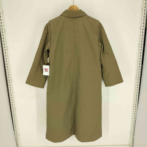 PALODY 裏地ファーライナー付き アクションプリーツ ステンカラーコート レディース 11