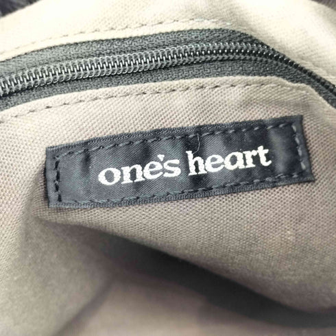 one's heart レザーショルダーバック レディース