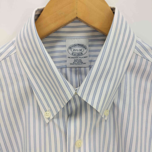 ブルックスブラザーズ BROOKS BROTHERS マレーシア製 ボタンダウンストライプドレスシャツ メンズ 151/2-32