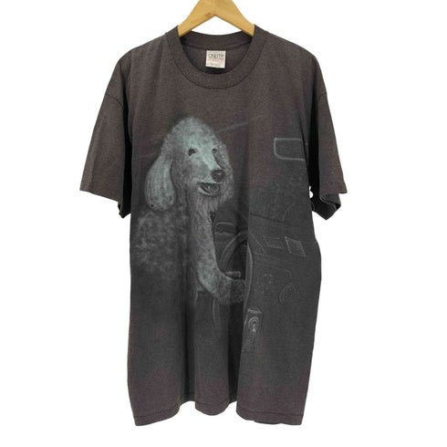 オニータ ONEITA 90S USA製 シングルステッチ アニマル プリント S/S Tシャツ メンズ import:XL