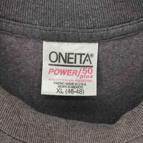 オニータ ONEITA 90S USA製 シングルステッチ アニマル プリント S/S Tシャツ メンズ import:XL