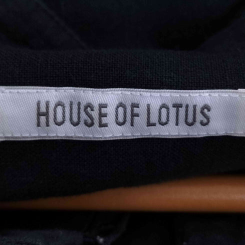 ハウスオブロータス HOUSE OF LOTUS ハーフボタン レース リネン 麻 100% ワンピース レディース JPN:M