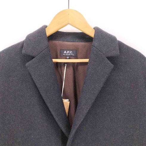 アーペーセー A.P.C. メルトンチェスターコート メンズ US:34
