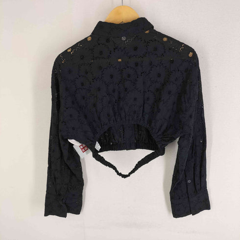 ザラ ZARA クロシェ ロングスリーブシャツ レディース import:S