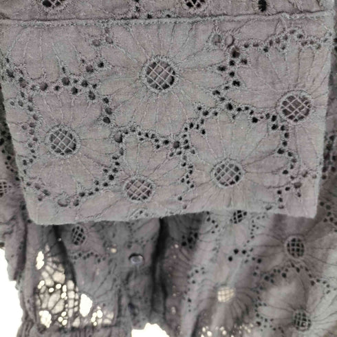 ザラ ZARA クロシェ ロングスリーブシャツ レディース import:S
