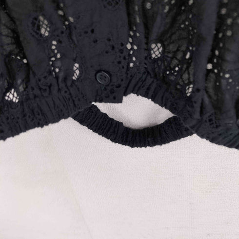 ザラ ZARA クロシェ ロングスリーブシャツ レディース import:S